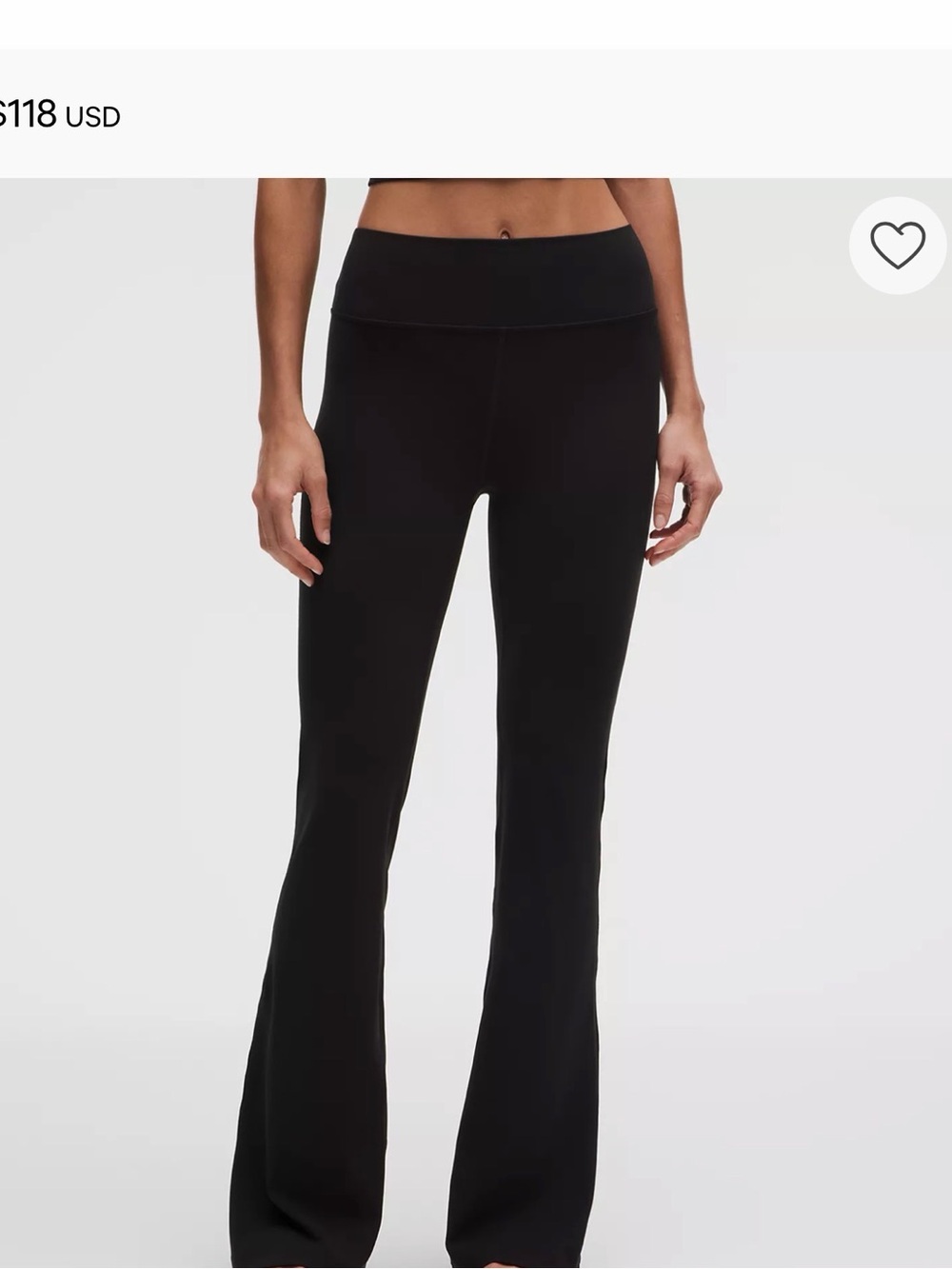 Lululemon Black Women's High-Waist Flared Pants